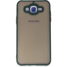 Samsung Galaxy J7 Kılıf Montreal Silikon Kapak - Yeşil