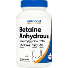 Nutricost Betaine Anhyfrous + ( Tmg ) 1,500 Mg 120 Capsules
