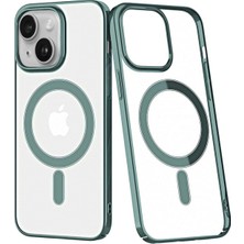 Platin Store Pilatin  iPhone 14 Plus Kılıf Element Magneticsafe Sert Kapak - Köknar Yeşili Zeyd