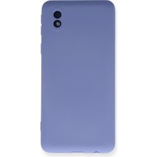 Samsung Galaxy A01 Core Kılıf Nano Içi Kadife Silikon - Lila