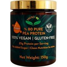 Trend Food 150 G Pea Protein Tozu (Bezelye Proteini) Bitkisel Protein, Vegan, Glutensiz (6 Servis)
