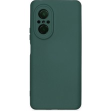 Huawei Nova 9 Se Kılıf Nano Içi Kadife Silikon - Koyu Yeşil