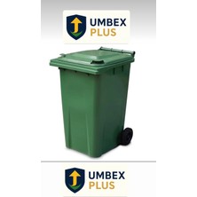 Umbex Plastik Çöp Konteyneri 240 Litre Konteyner - A+ Isıya Dayanıklı Malzeme -