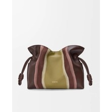 Loewe Orta Boy Flamenco El Çantası, Landscape Modeli, Clutch Çanta, Deri Çanta