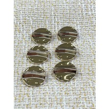 Gold Metal 23 mm 6 Lı Düğme Seti