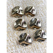 24 mm Gold Dalga Model 6li Düğme Seti