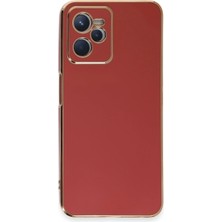 Realme C35 Kılıf Volet Silikon - Kırmızı