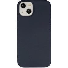 Iphone 14 Kılıf Nano Içi Kadife Silikon - Lacivert