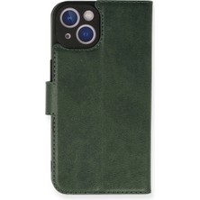 Iphone 14 Kılıf Trend S Plus Kapaklı Kılıf - Yeşil