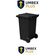 Umbex Plastik Çöp Konteyneri 240 Litre Konteyner - A+ Isıya Dayanıklı Malzeme -