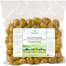 Zeytinseli Az Tuzlu Domat Kırma Yeşil Zeytin – Doğal Fermente, Katkısız 1 kg
