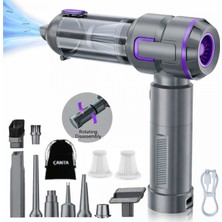 Blackbird Game Center Leerfei ST-6705APLUS 22000PA Şarjlı Araç Süpürgesi Fırçasız Motor Hava Üfleme ve Vakum