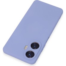 Realme C55 Kılıf Nano Içi Kadife Silikon - Lila