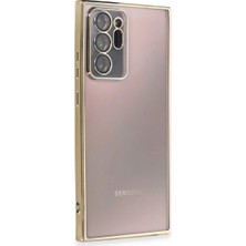 Samsung Galaxy Note 20 Ultra Kılıf Razer Lensli Silikon - Gold