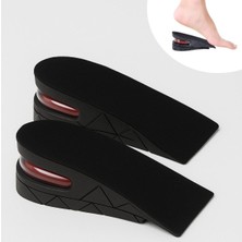 Emt Pazarlama® 5 cm Boy Uzatıcı Silikon Ortopedik Topuk Tabanlık - Yüksek Konforlu Gizli Yükseltici Ped (Unisex)