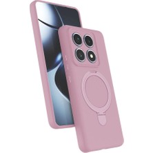 Xiaomi Mi 14T Pro Regal Magsafe Standlı Kapak - Açık Pembe