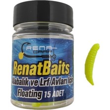 Özbience Renat Bait Sarı Silikon Kurtçuk Alabalık Yemi 15 Adet