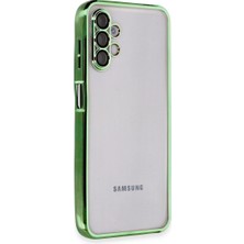 Samsung Galaxy A04S Kılıf Razer Lensli Silikon - Yeşil