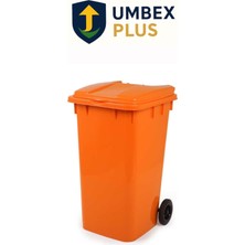 Umbex Plastik Çöp Konteyneri 240 Litre Konteyner - A+ Isıya Dayanıklı Malzeme -
