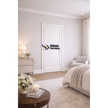 şekerdecorium Pvc Beyaz Wc ve Banyo Kapısı – Suya Dayanıklı, Nem ve Küfe Dirençli (Mastik + Vida + Kol Hediye)