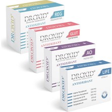 Droxid Kombinasyon 10 - Reg/c + Glut + Ao + Lıfe Antioksidan ve Amino Asit Takviye Seti 150 Tablet