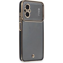 Xiaomi Poco M5 Kılıf Liva Lens Silikon - Siyah