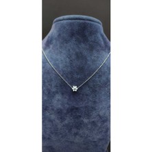 KirLinova Minimal Çiçek Figürlü Kolye -Gümüş