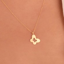Hakan Mücevherat Kelebek 14 Ayar Altın Minimal Kolye