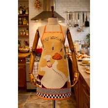 Limon Soft Kapitoneli Sıvı Geçirmez Leke Tutmaz Mutfak Önlüğü Dijital Baskılı Önlük Kitchen