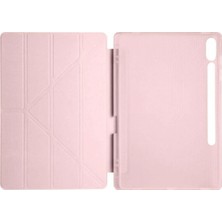 Platin Store Pilatin  Samsung Galaxy X510 Tab S9 Fe 11 Kılıf Kalemlikli Mars Tablet Kılıfı - Rose Gold Zey