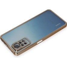 Platin Store Pilatin  Xiaomi Redmi Note 12 Pro 4g Kılıf Razer Lensli Silikon - Gold Zeyd