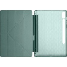 Platin Store Pilatin  Samsung Galaxy X610 Tab S9 Fe Plus 12.4 Kılıf Kalemlikli Mars Tablet Kılıfı - Koyu Y