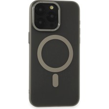 Iphone 15 Pro Max Kılıf Lodos Magneticsafe Mat Kapak - Titan Gri