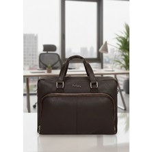 Pierre Cardin 01PC001116 Unisex Evrak & Laptop Uyumlu Omuz Askılı Kahverengi Çanta
