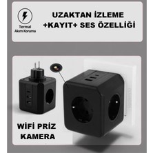 Kamera Online Güvenlik Kamera Wifi Priz Kamera (Uzaktan Izleme - Ses Dinleme - Kayıt Etme