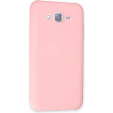 Lunirawear Lunir  Samsung Galaxy J7 Kılıf Nano Içi Kadife Silikon - Pudra 889658