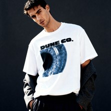 Dune Vision Oversize 3 Iplik Pamuk Baskılı T-Shirt