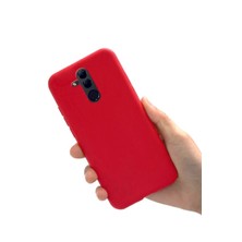 Lenax Leather Huawei Mate 20 Lite Kılıf Kamera Korumalı Silikon Rubber Arka Kapak