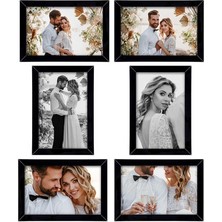 YHFOTO 6 Adet 10X15 Çerçeve - Mdf A6 Çerçeve - Çoklu Fotoğraf Çerçevesi