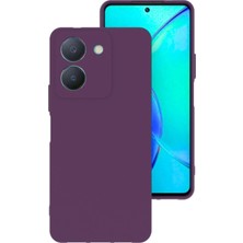 Lenax Leather Vivo Y36 Kılıf Kamera Korumalı Silikon Rubber Arka Kapak