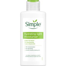 Simple Kind To Skin 12 Saat Nemlendiren Pro-Vitamin B5 & Vitamin E Içerikli Su Bazlı Nemlendirici 125 ml X2