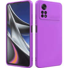 Lenax Leather Xiaomi Poco M4 Pro Kılıf Kamera Korumalı Silikon Telefon Kılıfı Şık Arka Kapak