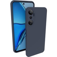 Lenax Leather Infinix Hot 20 Kılıf Kamera Korumalı Silikon Rubber Arka Kapak