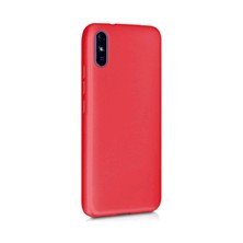 Lenax Leather Xiaomi Redmi 9A Kılıf Kamera Korumalı Silikon Rubber Arka Kapak