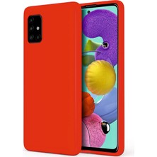 Lenax Leather Samsung Galaxy A31 Kılıf Kamera Korumalı Silikon Rubber Arka Kapak