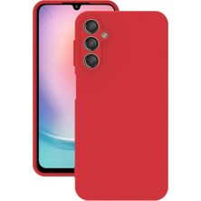 Lenax Leather Samsung Galaxy A24 Kılıf Kamera Korumalı Silikon Telefon Kılıfı Şık Arka Kapak