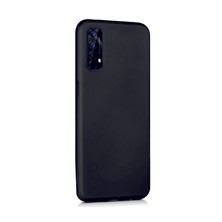 Lenax Leather Realme 7 Kılıf Kamera Korumalı Silikon Rubber Arka Kapak