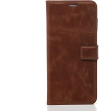 Lenax Leather Tecno Camon 18 Hakiki Deri Cüzdanlı Kapaklı Kaliteli Lüks Kılıf