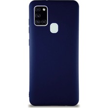 Lenax Leather Samsung Galaxy A21S Kılıf Kamera Korumalı Silikon Rubber Arka Kapak