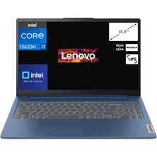 Lenovo Ideapad Slim 3 15IRH10 I7-13620H 16 GB 512 GB SSD Windows 11 Pro UHD Graphics 15.3" Wuxga Notebook 83K10060TRCB1